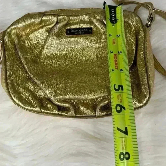 Kate Spade Gold Metallic Crossbody Purse - Picture 12 of 12